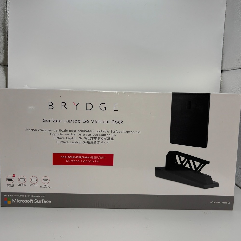 Brydge Vertical Dock for Microsoft Surface Laptop Go –‎ Sealed USB-C HDMI Dock